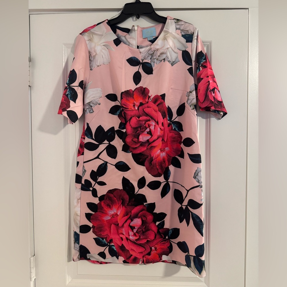 Cece Floral Pink Dress
